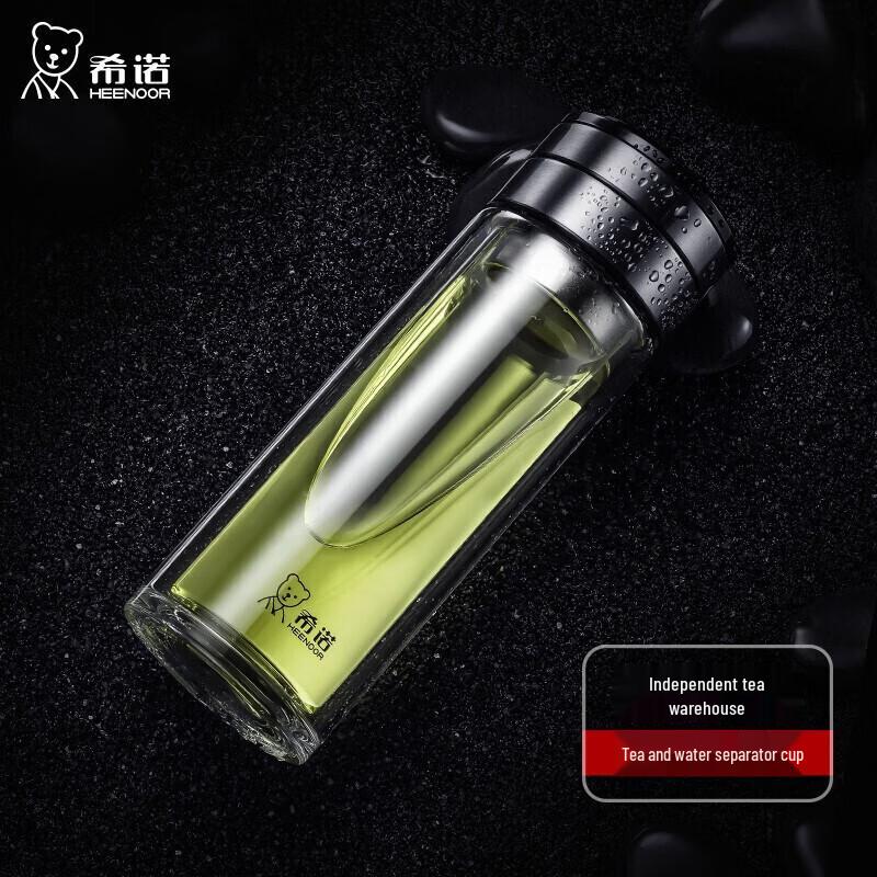 Xinuo Double-Layer Tea Separation Glass Cup