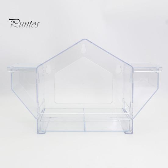 Window Birds Feeder Clear Birdfeeder with Suction Cup Squirrel-Proof Birds Feeding House for Cats And Birds Lovers Viewing Wild Birds Outside