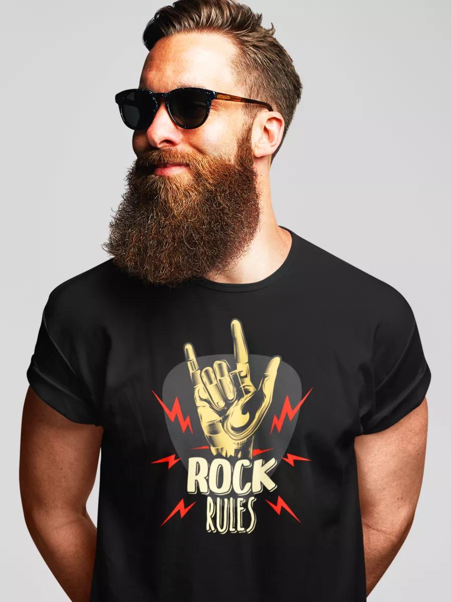 

Футболка с принтом в стиле рок 3XL