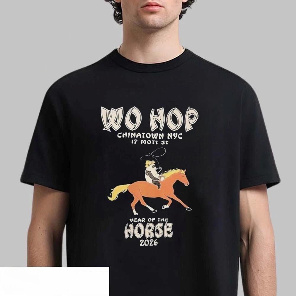Official Wo Hop Chinatown NYC Year of the Horse 2026 T-Shirt L