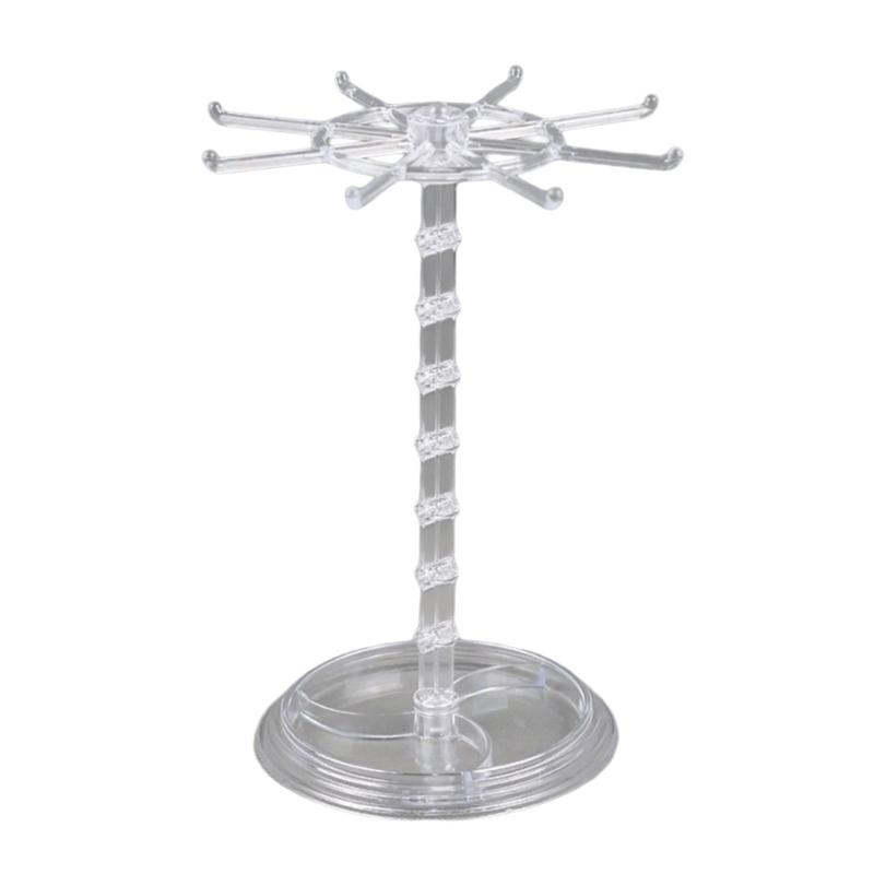 Drehbarer Kunststoff-Schmuckständer, Schreibtisch-Display-Ständer für handgefertigte Perlen-Anhänger Schlüsselanhänger Kleine Ornamente