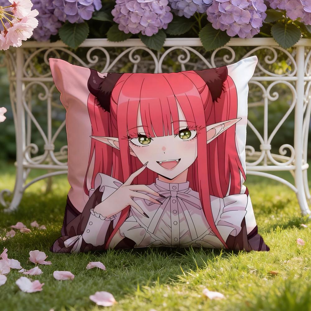 Anime D-Dress-Up D-Darling Cushion Cover Home & Car Dual-Scene Pillow Cover: Reversible for Premium Comfort