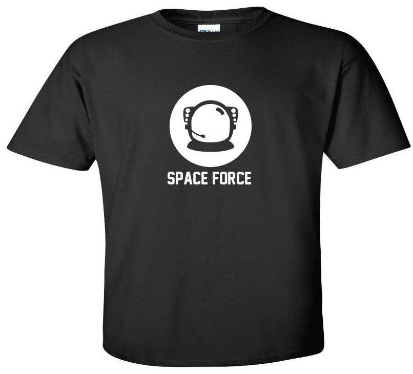 

Space Force White Logo TRUMP Protest Resist Funny Sarcastic Political T-Shirt XL