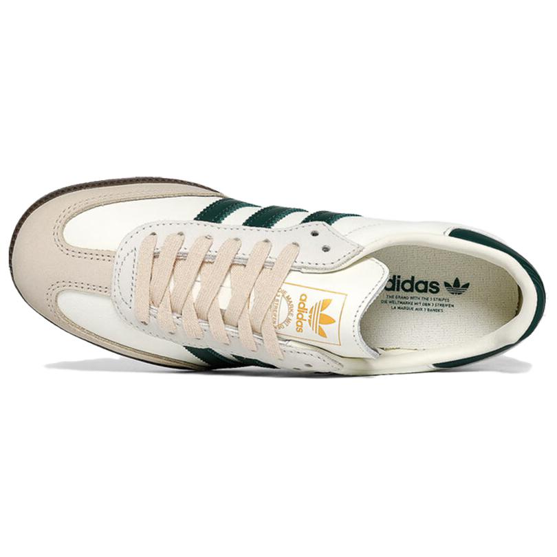adidas Samba OG Bianco Sporco Verde Collegiate Scarpe da Ginnastica Donna Sabbia-Strata JR8843