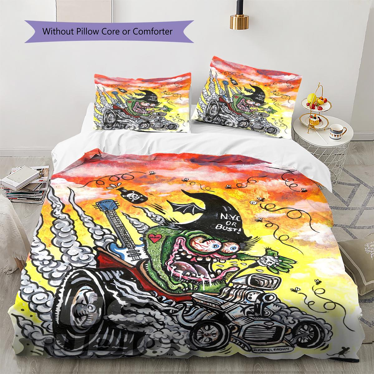 

Дитячий Плед-Ковдра Комплект Постільної Білизни Зворотний Бік Наволочка Домашній Декор Подарунок на День Народження (1 * підковдра + 2 * наволочка, без наповнювача) 135x200cm