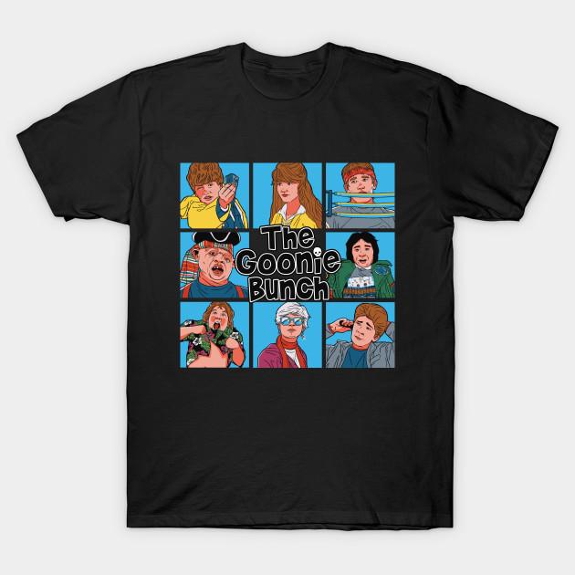 

Men Black Print T-shirt The Goonie Bunch No-Cut Transfer Paper Print Cotton Tshirt 3XL чорний