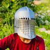 Griffin Bascinet Visor Helmet Knight Medieval Helmet 18 Gg Steel Helmet Perfect For Cosplay Best Gift for Him