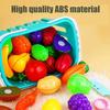 Non-Toxic Cut Fruit Vegetable Pizza Food Play House Simulation Toys Pretend Play Educational Toy Plastic Kitchen Toy Set Kids Toys Gifts
