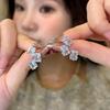 Zircon Metal Studs & Pearl Bow Earrings - High-End, Versatile Statement