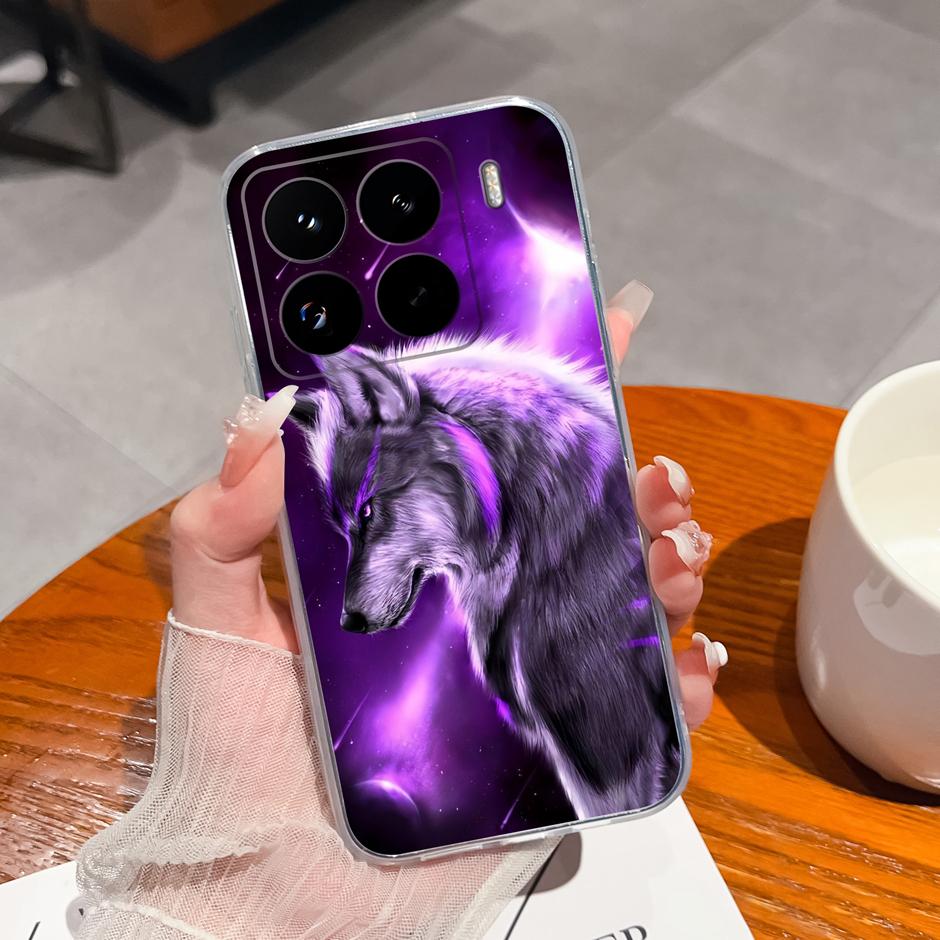Cute Flower Case For Xiaomi 15 Pro Ultra Clear Soft Silicone Protective Bumper Cover For Xiaomi15Pro 15Ultra Anti Scratch Fundas