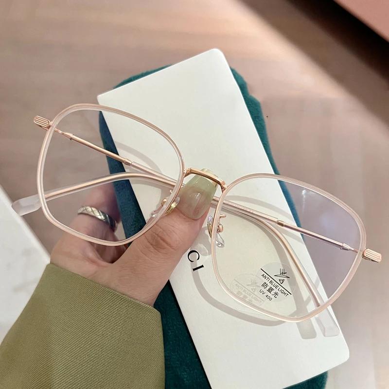Fashion Trend Minus Diopter Myopia Glasses for Women Men Retro Square Frame Near-sighted Prescription Eyewear Diopter 0 TO -4.0