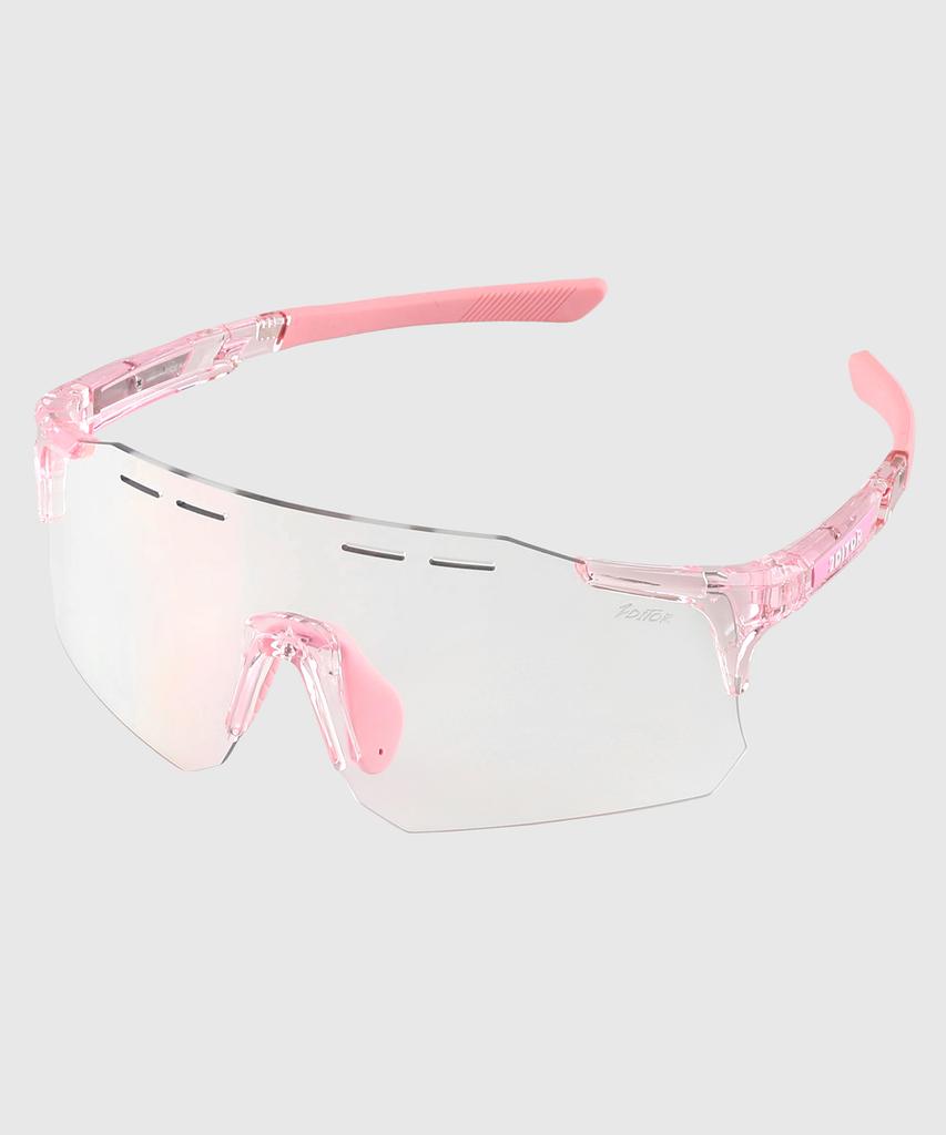 Tuditeo Nus Goggles Uv Protection Athletic Sunglasses C8 Photochromic Pink/Clear Frame Pink