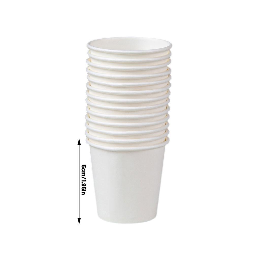 50ML White Disposable Paper Cups Food-Grade Practical For Drinking Beverages Household Commercial Daily Use Drinkware