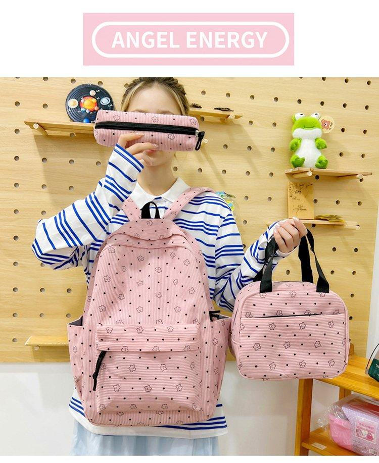 Schoolbag1011 new backpack Japanese large-capacity student cute ins schoolbag junior high school high value versatile backpack