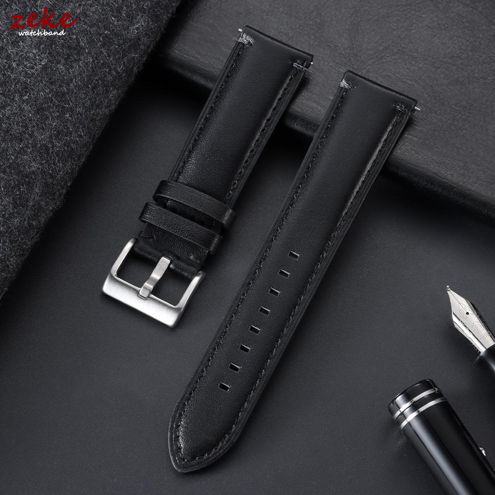 20mm 22mm 24mm Retro Calfskin Watch Band Women Men Wristband Brown Blue Universal Replacement Strap for Seiko Bracelet for Omega