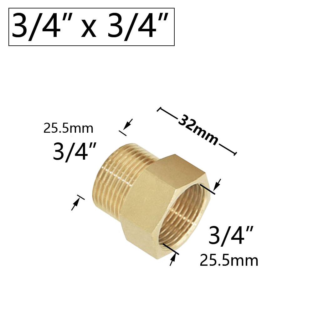Brass 1/4" 1/2'' 3/4'' 3/8" 1" Male Female Refering Thread Connecter Copper Transition Coupling Adapter Garden Watering Fittings