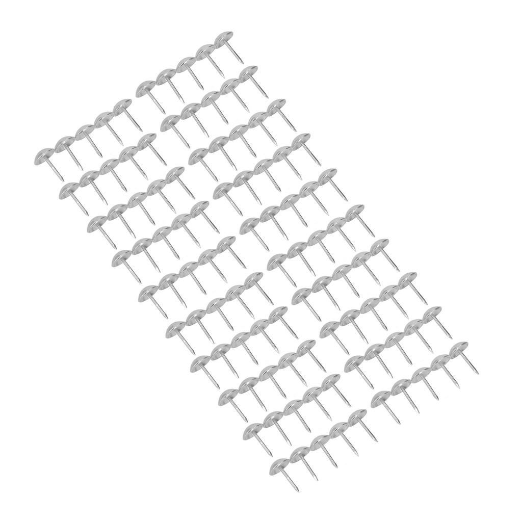 100Pcs Upholstery Tacks Furniture Interior Decorative Nails Pins Antique Fasteners Silver