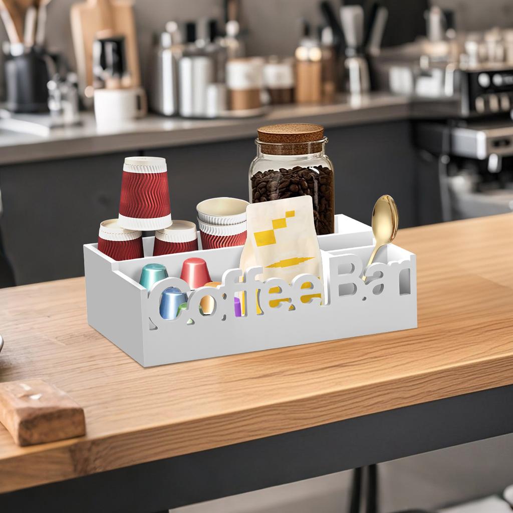 Kaffee Bar Organizer Solide Mehrzweck Holz Kaffee Kapsel Halter Einfach zu Benutzen Gewürz Aufbewahrungs Organizer Korb für Heimgebrauch