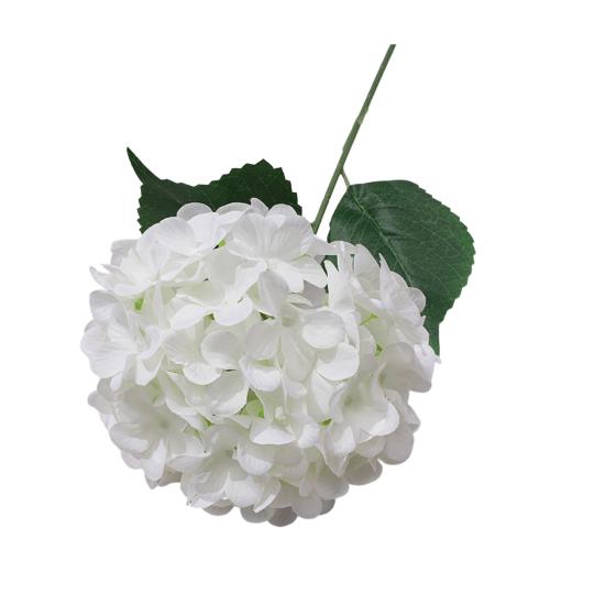 Real Touch Artificial Hydrangea Flower 27.5" Full Fake Hydrangea Flower Lifelike Faux Silk Hydrangeas for DIY Wedding Bouquet Spring Indoor