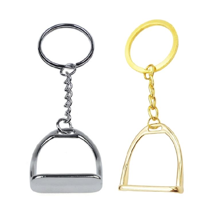 Horse Bit Keychain Stirrup Charm Snaffle Bit Keychain Key Ornament Robust Alloy Key Rings Present for Equine Fans