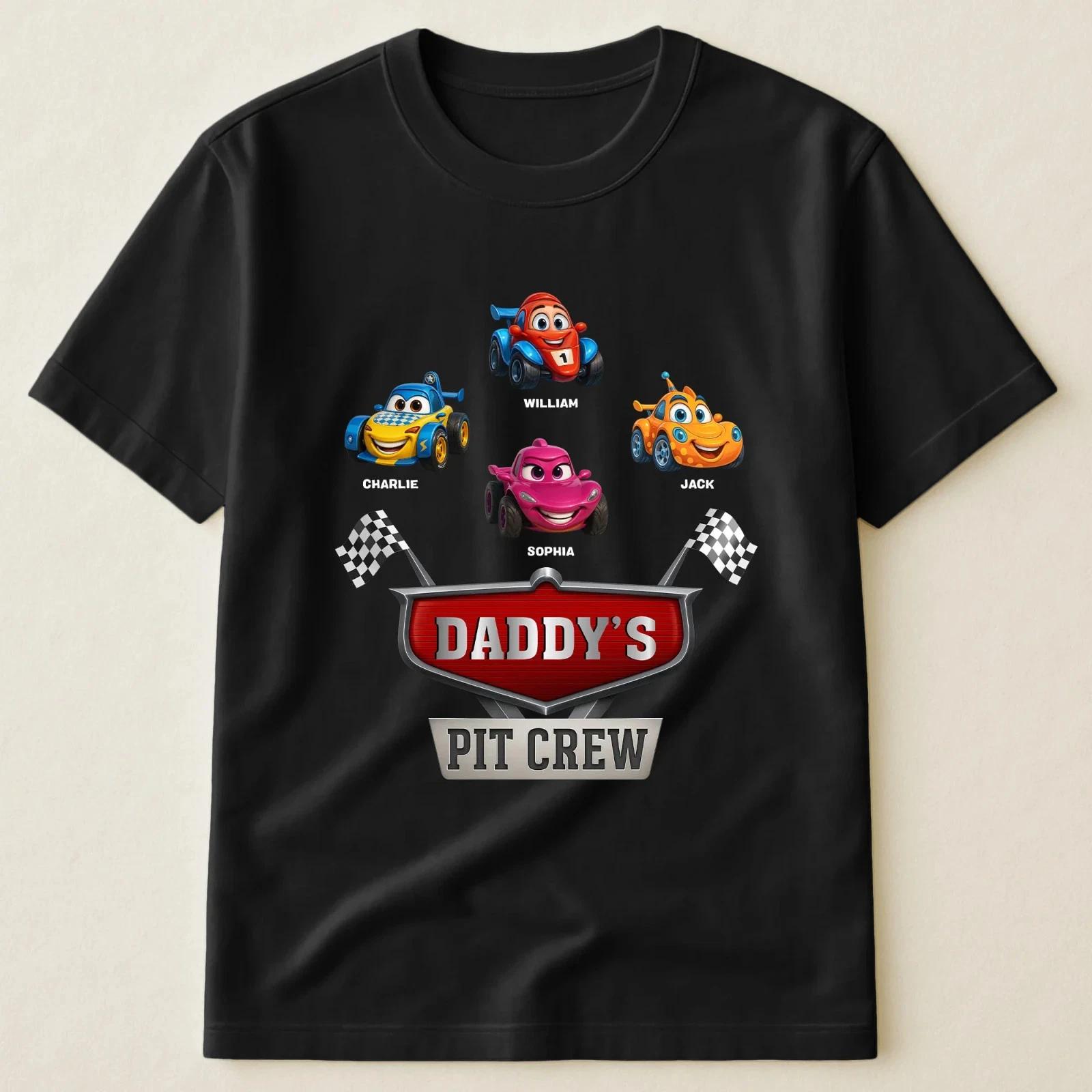 Father s Day Gifts, Daddy s Pit Crew - Personalized Shirt M