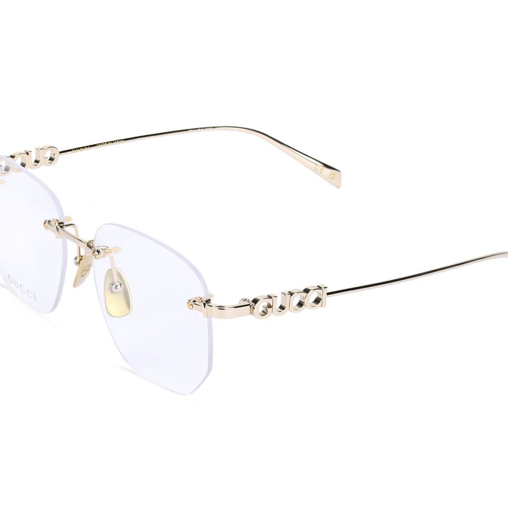 Gucci Logo Design Square Sunglasses Women sunglasses Gold GG1806O002