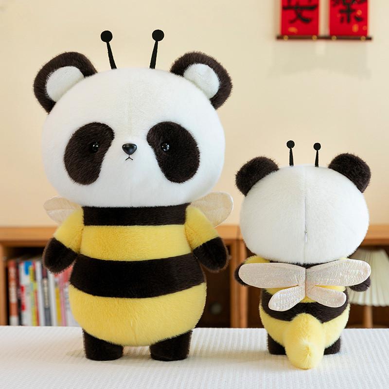 Adorable Bee Panda Plush Toy Soft And Huggable Companion For Kids And Girls