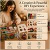 Christmas Themed Christmas Beaded Ornaments Kit 4-Piece Set Beading DIY Kit  Christmas Decoration