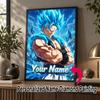 Personalized Gogeta Diamond Art Custom Name 5D Diamond Painting Full Drill DIY Craft