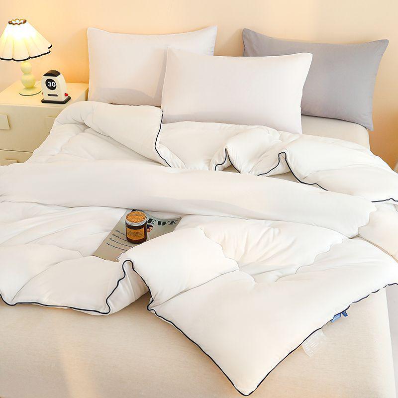 G5Z Antibacterial Fiber All-Season Quilt: Skin-Friendly Knitted Cotton for Single/Double Bedding