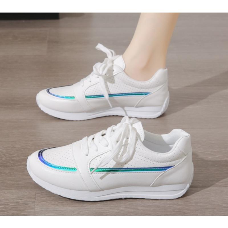 

Кроссовки женские, новая спортивная обувь, женские маленькие белые туфли, модные удобные кроссовки, универсальные легкие повседневные кроссовки 43 зелёный