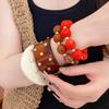 Amber Star Speckle Acrylic Geometric Beaded Bracelet - Elegant and Stylish Design, Light Luxury Hand Accessory