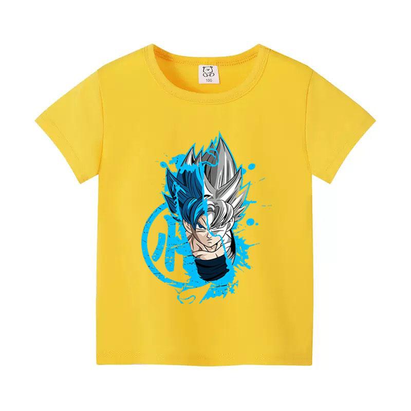 Dragon Ball Goku Anime Print Tops 2026 Summer New Tshirt Unisex Dragon Ball Sports Kids Tshirt