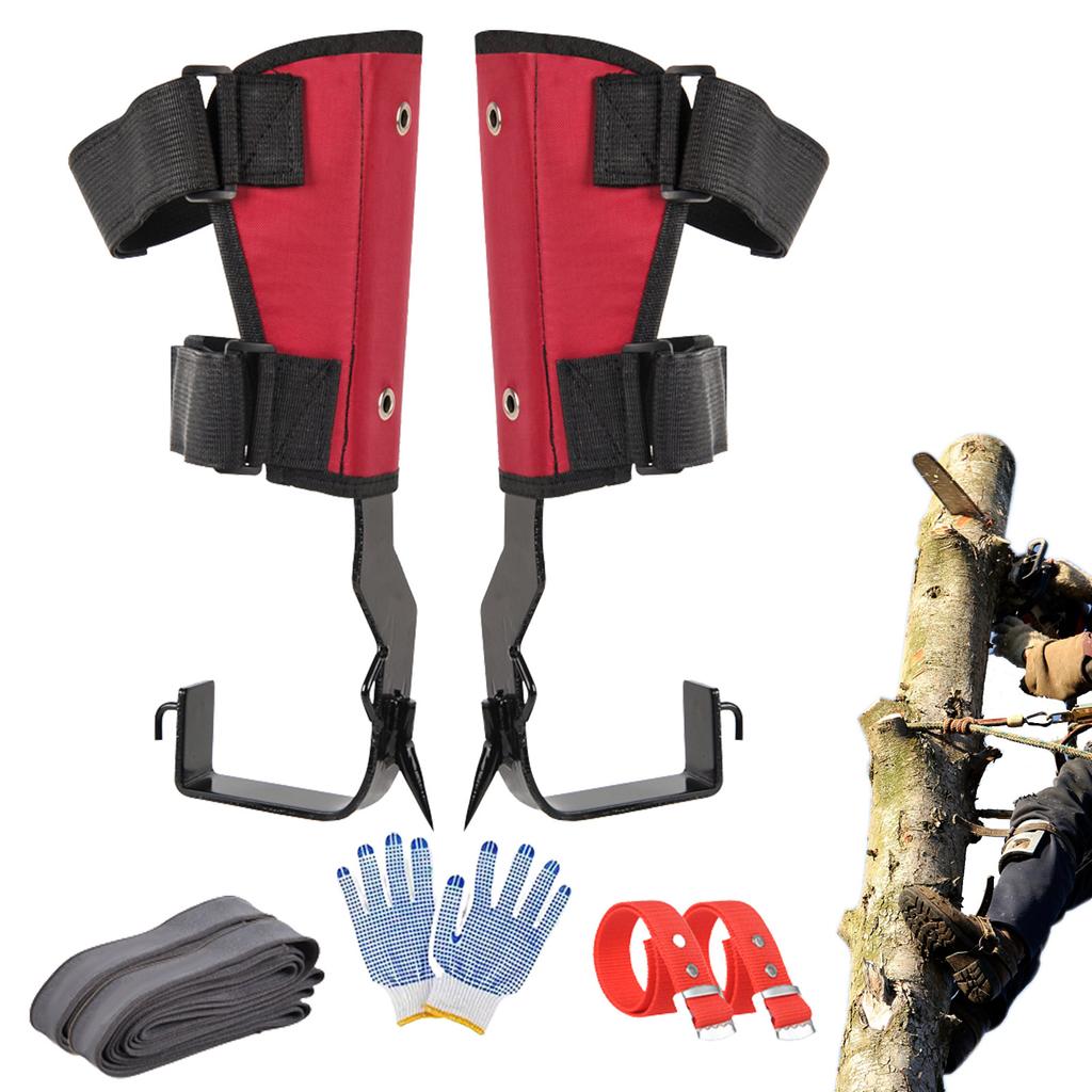 Spikes Set Kletternägel Verstellbares Lanyard Seil Rettungs Camping Baumklettern Überlebensjagd Werkzeug Mit Sicherheitsgurt Zubehör