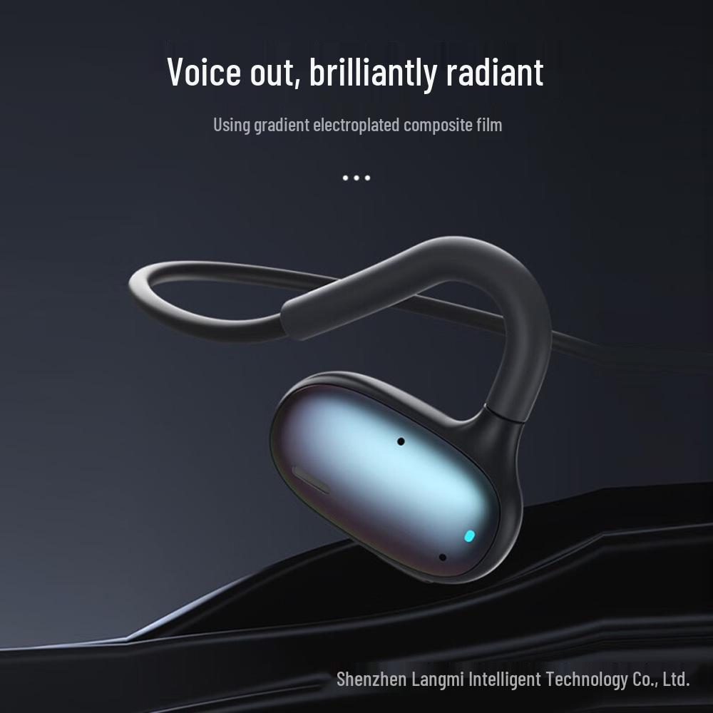 Słuchawki sportowe Bluetooth z przewodnictwem powietrznym: Wodoodporny, Odporny na pot, Konstrukcja z zaczepem na ucho, Długa żywotność baterii