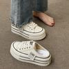 Summer New Thick Slippers Fashion Casual Women Sandals Canvas Bottom Heightening Shoes Female Indoor Women Low Sneakers