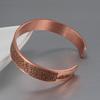 Bracciali in Rame Puro Vinterly Donna Uomo Unisex 10mm Bracciali a Manetta Regolabili Gioielli Femminili Regolabili Rame Solido Morbido Vintage