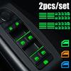 Car Luminous Button Stickers Window Lifter Switch Decals Night Glowing Car Interior Stickers for Toyota Camry Hyundai Kia