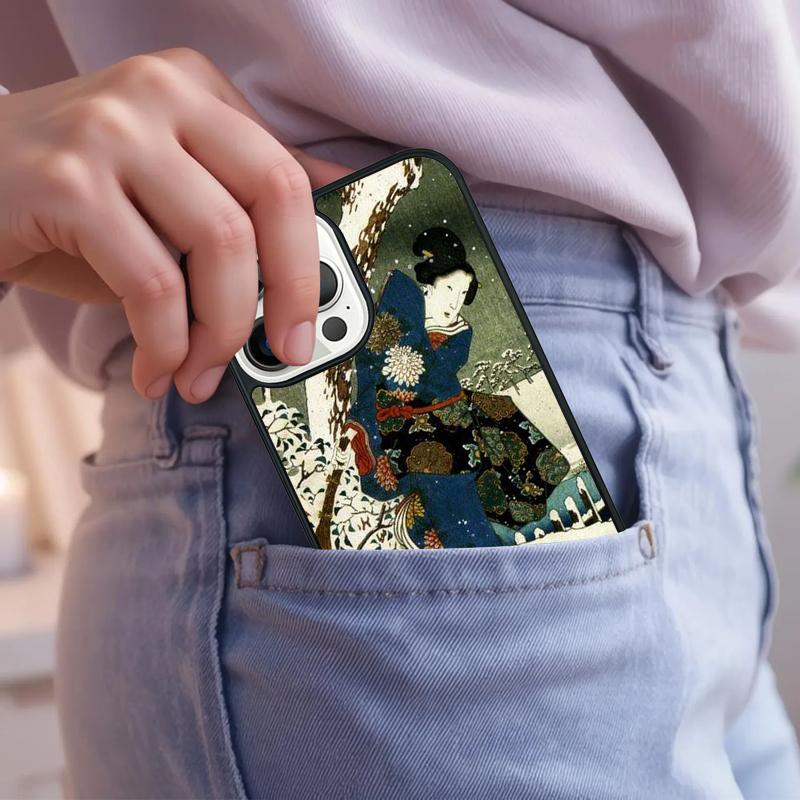 Japanese Ukiyo-e Art Phone Case For iPhone 17 Air 15 16e 14 13 Pro Max Coque 12 11 Pro Max PLUS Cover