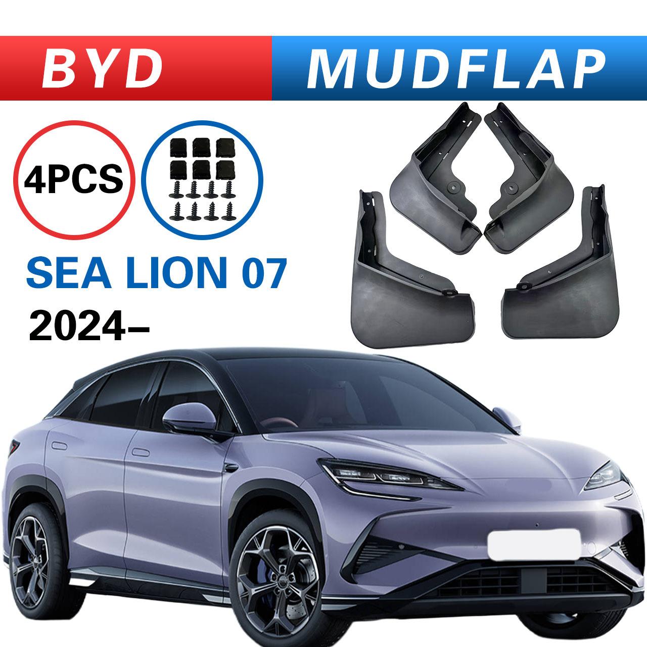 For BYD SEALION 07 EV 2024 mudguard, Splash proof mudguard, front and rear wheel fender 07EV