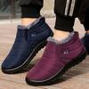 Stiefel Herren Leichte Winterschuhe für Herren Stiefeletten Herren Slipper Lässige Winterstiefel mit Fell Botas Para Hombre Schwarz