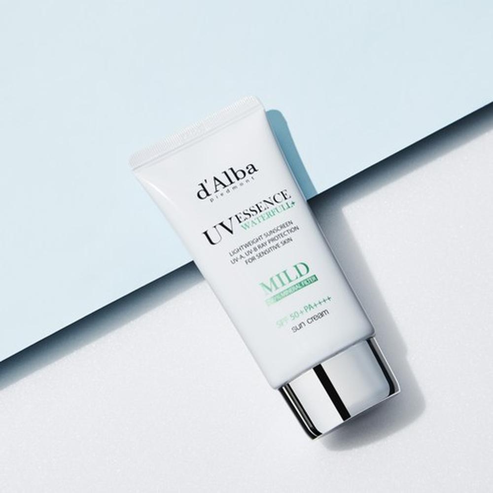 d'Alba Waterfull Mild Sunscreen SPF50+ PA++++ 50ml – Mild UV Protection, Sensitive Care, Korean