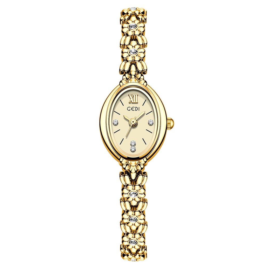 Diamond-Encrusted High-Value Women'S Watch Women'S Bracelet Watch Light Luxury Retro Fashion Exquisite Small Niche Women'S Watch