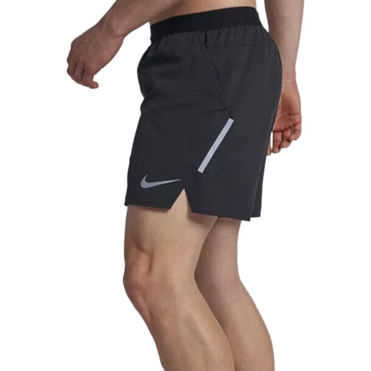 Nike Logo Print Elastic Waist Sports Shorts Men shorts Black 892910-010