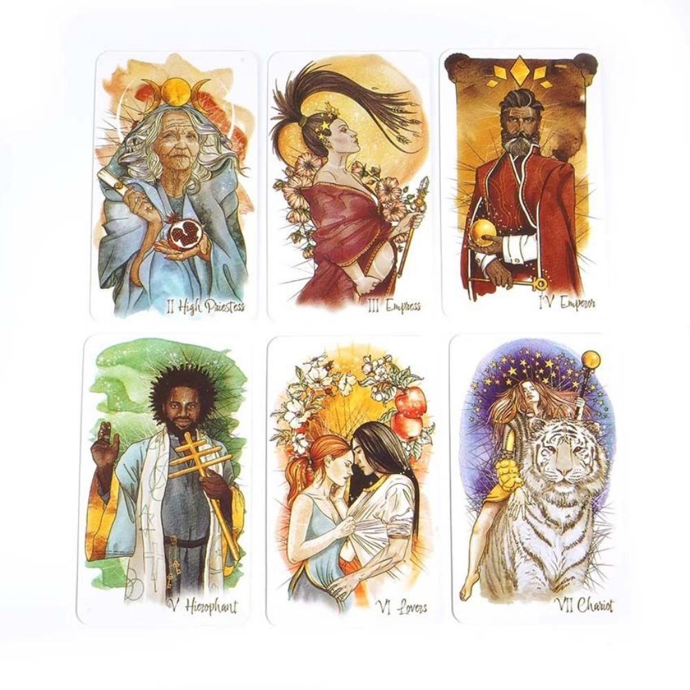 10.3*6cm The Unfolding Path Tarot: A Stunning 78-Card Deck Portable Size for The Modern Reader