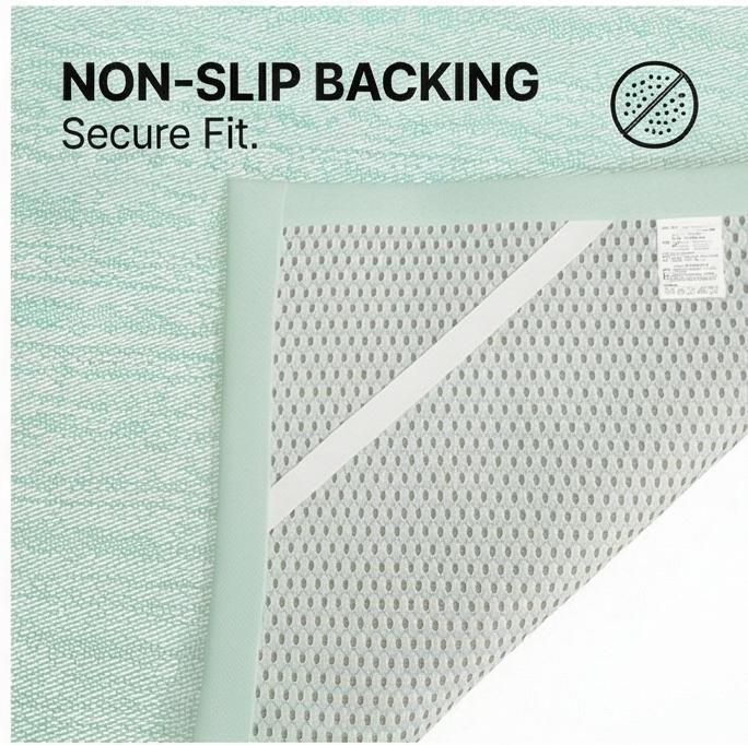 Constant Temperature Ice Silk Cooling Mat 3-Piece Set Machine Washable Summer Fitted Sheet Bedding for Home Bedroom Air-Conditioned Room 1.5m 1.8m Bed