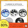 VW GTI GOLF Valve Stems Caps 2026 Hot Volkswagen VW Hub Caps 4Pcs 56mm Car Wheel Center Hub Cap Stickers Car Emblem Badge Decal 
