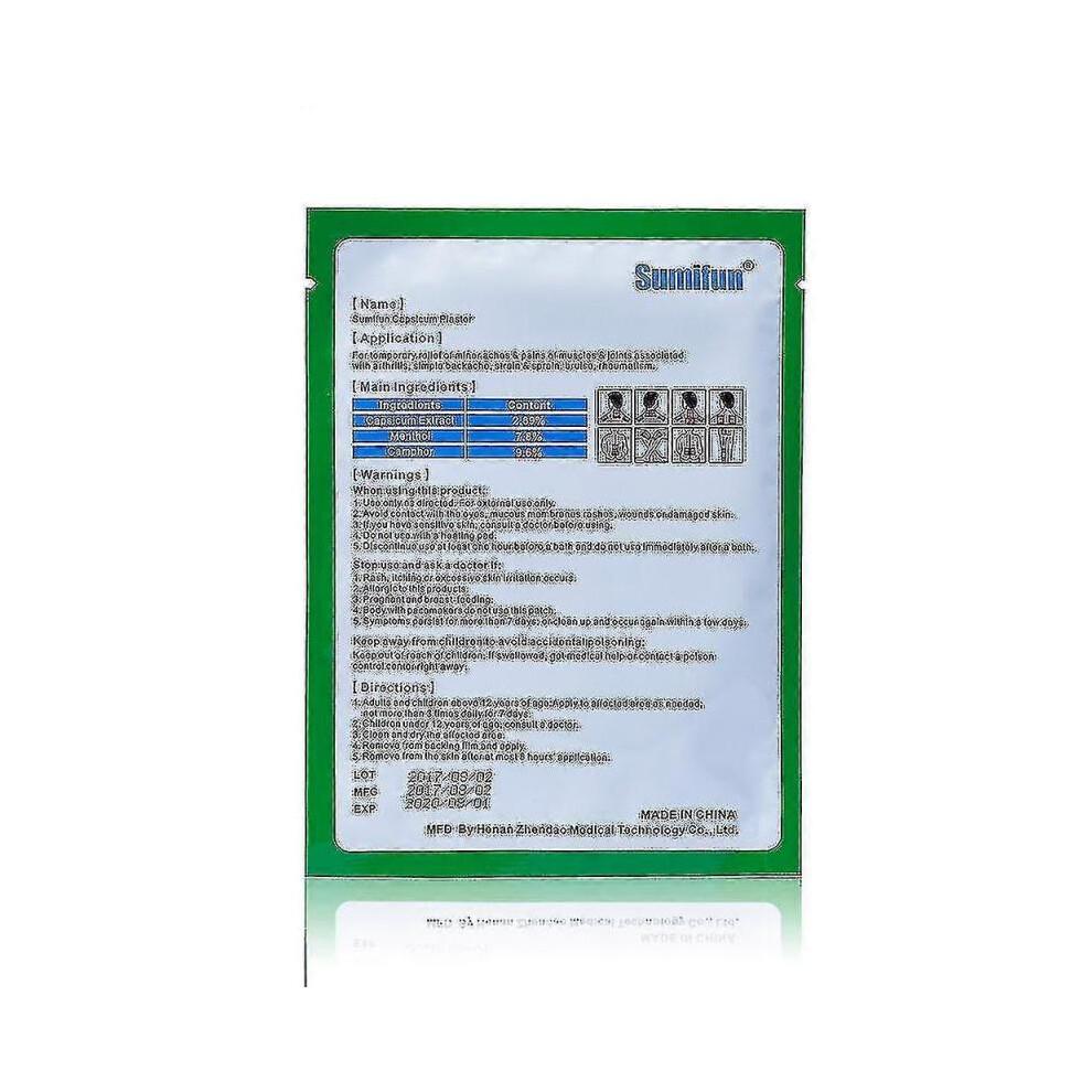 40pcs/5bag Capsicum Plaster Pain Patch Heat Pads Herbal Heating Patch for Back Joint Pains Pain Relief Chinese Medical