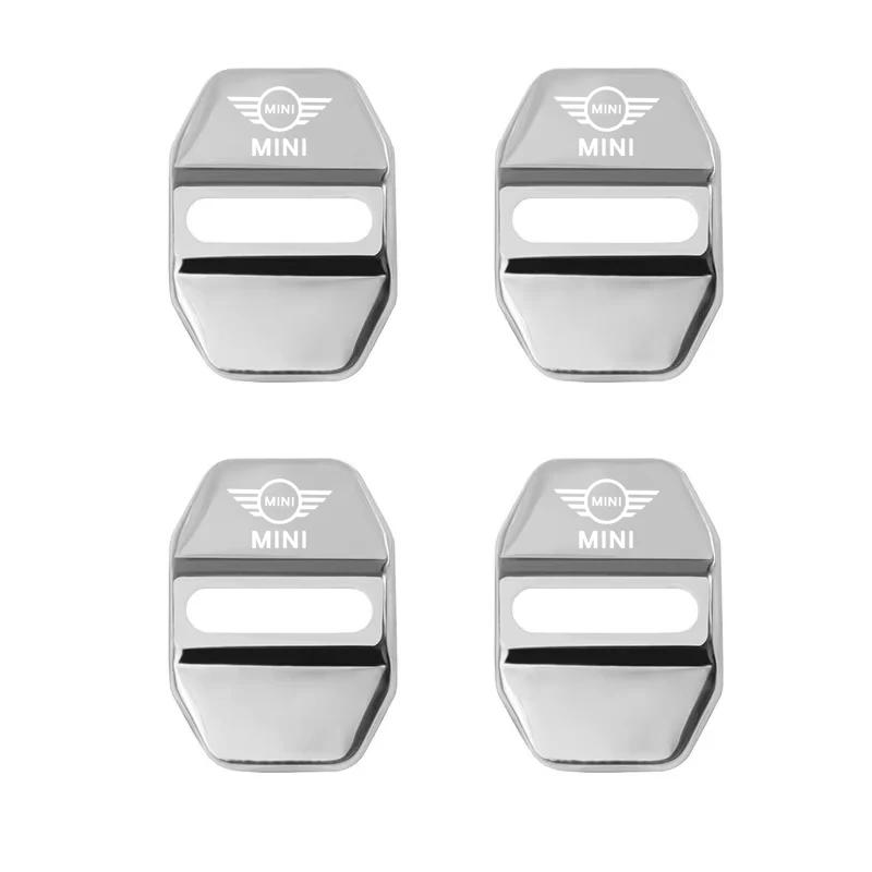 Zinc Alloy Car Door Lock Buckle Cover Protective Covers For MINI JCW Cabrio Cooper Countryman Aceman Clubman Coupe Paceman Uylez55
