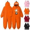 Couples Halloween Matching Flannel Jumpsuit Costume for Men and Women